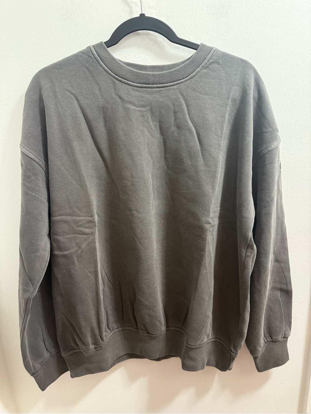 BTW-4502Y Zenana Ash Black Fleece Pullover